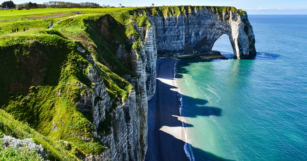 etretat cliffs france